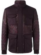 Etro Quilted Sahariana Jacket, Men's, Size: Xl, Pink/purple, Acrylic/polyamide/polyester/wool