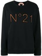 Nº21 Logo Printed Loose Sweatshirt - Black