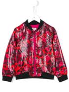 Kenzo Kids 'jungle' Bomber Jacket, Girl's, Size: 12 Yrs, Pink/purple