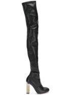 Alexander Mcqueen Thigh High Boots - Black