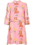 Ganni Floral Dress - Pink & Purple