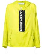 Off-white Mirror Mirror Anorak Jacket, Men's, Size: Small, Yellow/orange, Polyamide