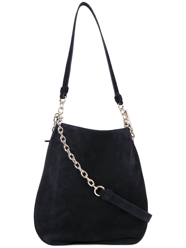 Tila March - Bianca Shoulder Bag - Women - Calf Suede - One Size, Black, Calf Suede