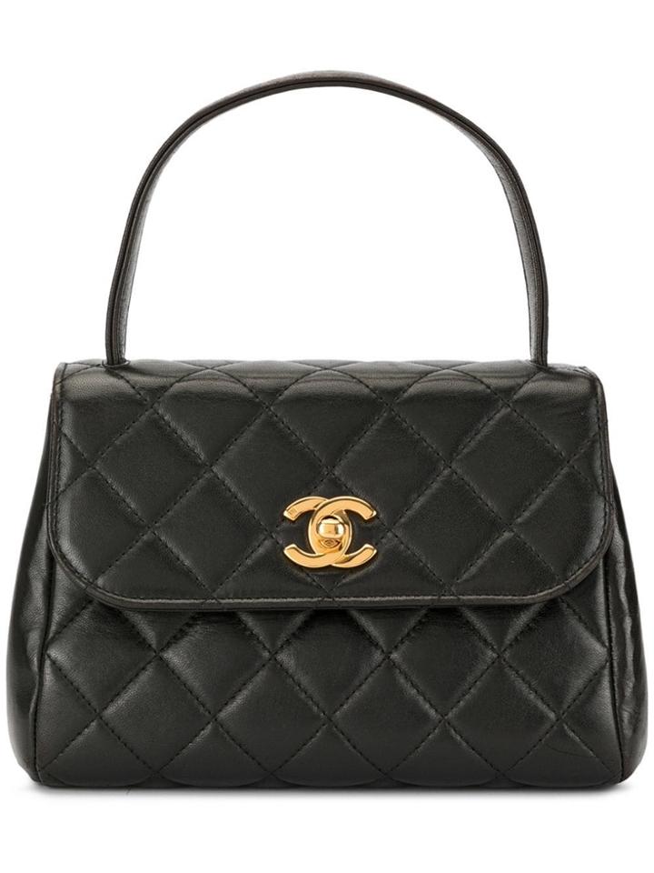 Chanel Vintage Turn-lock Mini Bag - Black