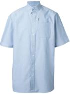 Givenchy - Crucifix Detail Shirt - Men - Cotton/viscose - 38, Blue, Cotton/viscose