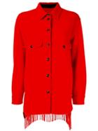 Woolrich Marine Scarlet Cardigan - Red