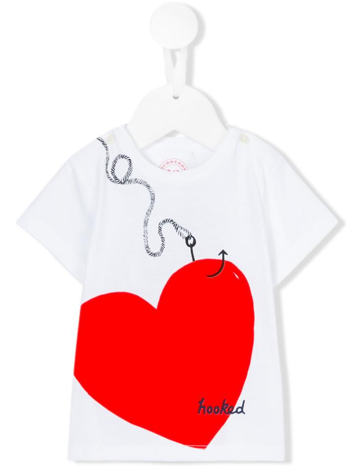 Burberry Kids - Hooked Heart T-shirt - Kids - Cotton - 36 Mth, White