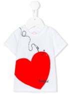 Burberry Kids - Hooked Heart T-shirt - Kids - Cotton - 36 Mth, White