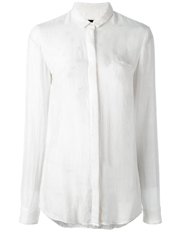 Rta Classic Shirt, Women's, Size: Medium, White, Silk