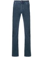 Jacob Cohen Handkerchief Pinstripe Jeans - Blue