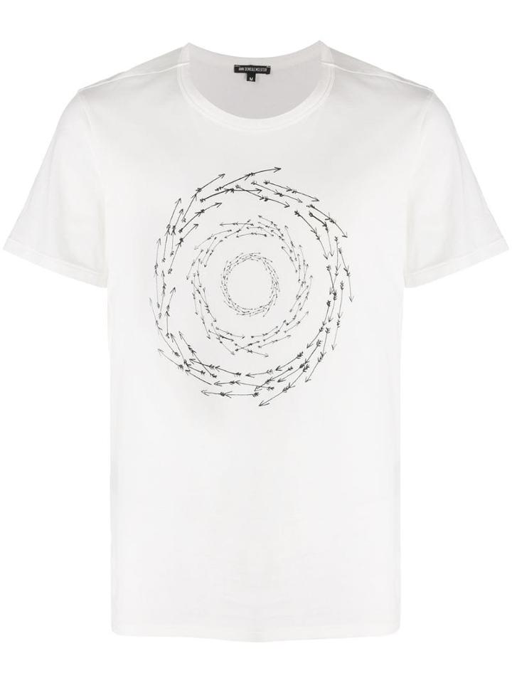 Ann Demeulemeester Arrow Print T-shirt - White