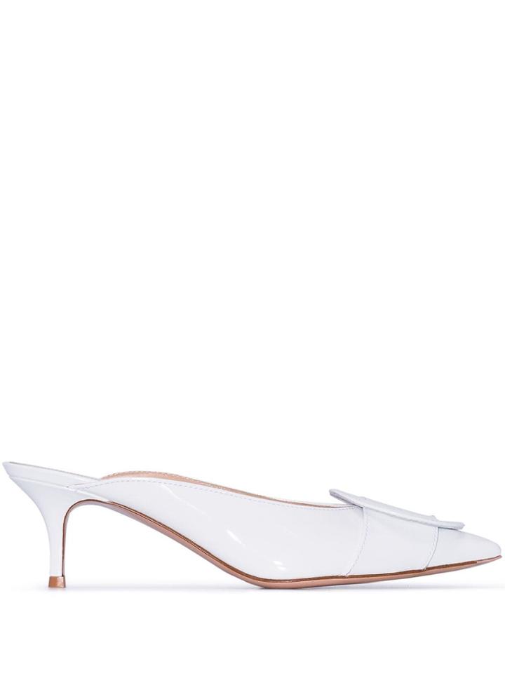 Gianvito Rossi Ruby 55mm Mules - White