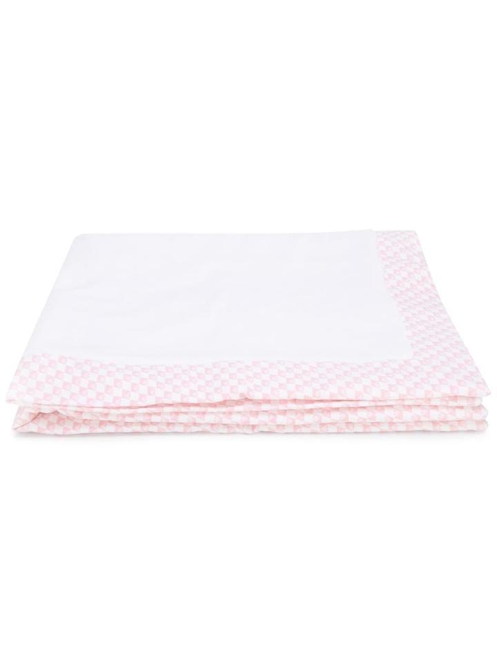 Armani Junior Monogram Print Scarf, Girl's, White
