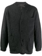 Yohji Yamamoto Button Fine Knit Cardigan - Grey