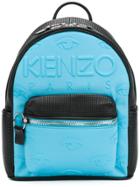 Kenzo Embossed Eye Backpack - Blue