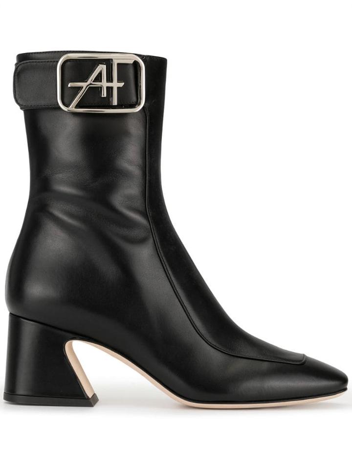 Alberta Ferretti Buckle Boots - Black