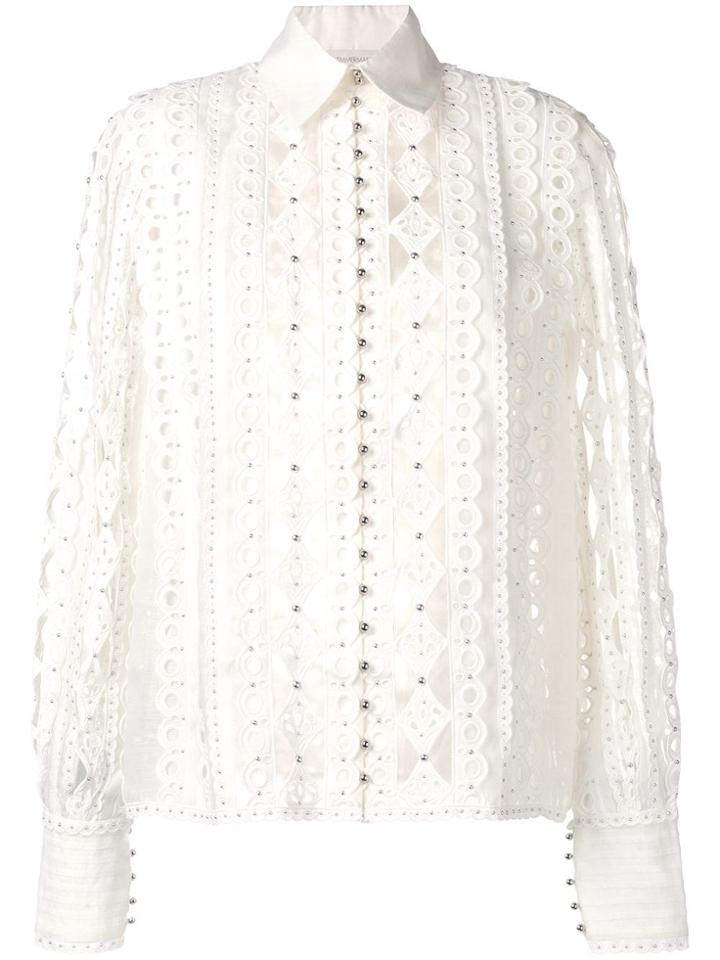 Zimmermann Lace Patterned Blouse - Neutrals