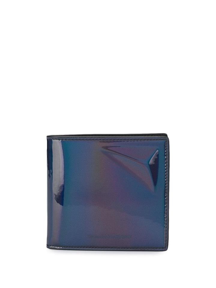 Alexander Mcqueen Holographic Bifold Wallet - Black