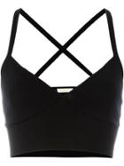 P.a.r.o.s.h. Crisscross Cropped Top, Women's, Size: Xs, Black, Polyamide/spandex/elastane/viscose