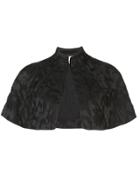 Alexis Fiah Floral Jacquard Cape - Black