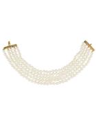 Chanel Vintage Faux Pearl Five Strand Necklace