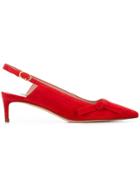 Stuart Weitzman Hayworth Slingback Pumps - Red