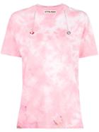 Ottolinger Tie Dye Print T-shirt - Pink & Purple