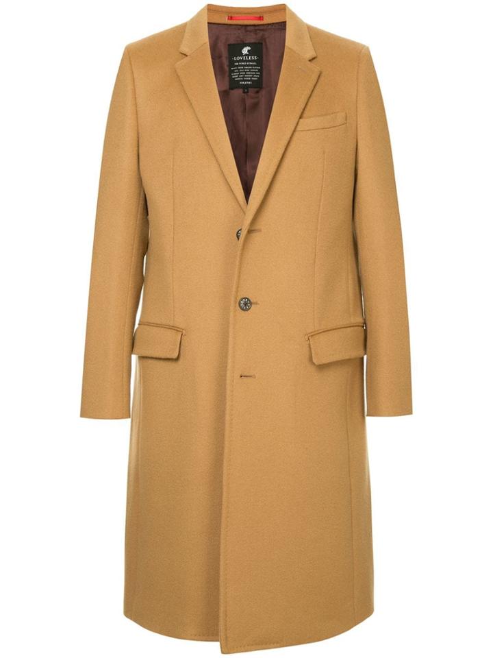 Loveless Single Breasted Coat - Brown