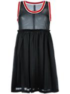 Givenchy Striped Trim Mesh Dress, Women's, Size: 36, Black, Polyester/cotton/acetate/silk