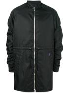 Kenzo Oversized Zip Front Coat - Black