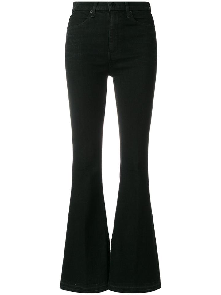 Rag & Bone Flared Trousers - Black