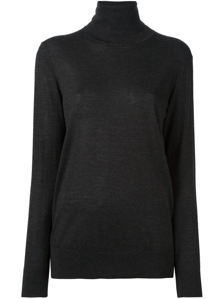 Dolce & Gabbana Roll Neck Jumper, Women's, Size: 38, Grey, Cashmere