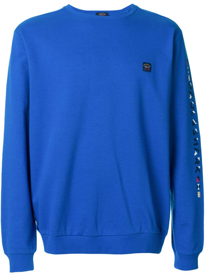 Paul & Shark Logo Patch Sweatshirt - Blue
