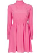 Valentino Roll Neck Dress - Pink & Purple