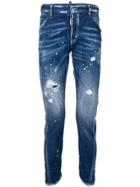Dsquared2 Distressed Tapered Jeans - Blue