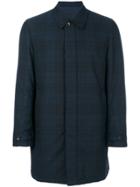 Canali Reversible Waterproof Coat - Blue