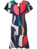 Ginger & Smart Geometric Print Flared Dress - Multicolour