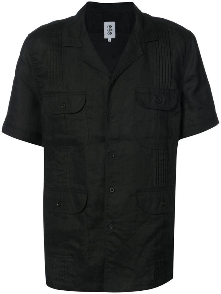 321 Flap Pocket Short Sleeve Shirt - Black