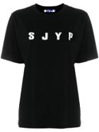 Sjyp Logo Print T-shirt - Black