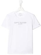 Tommy Hilfiger Junior Logo Printed T-shirt - White