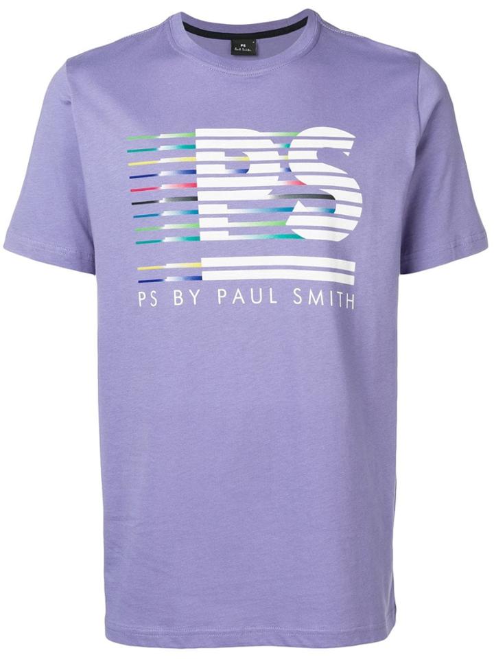 Ps By Paul Smith Logo Print T-shirt - Purple