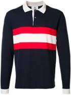 Kent & Curwen - Longsleeved Polo Shirt - Men - Cotton - L, Blue, Cotton