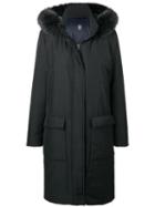 Eleventy Long Winter Coat - Black