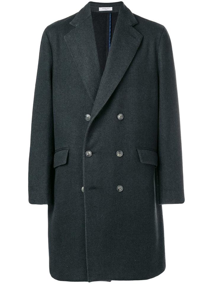 Boglioli Double Breasted Coat - Green