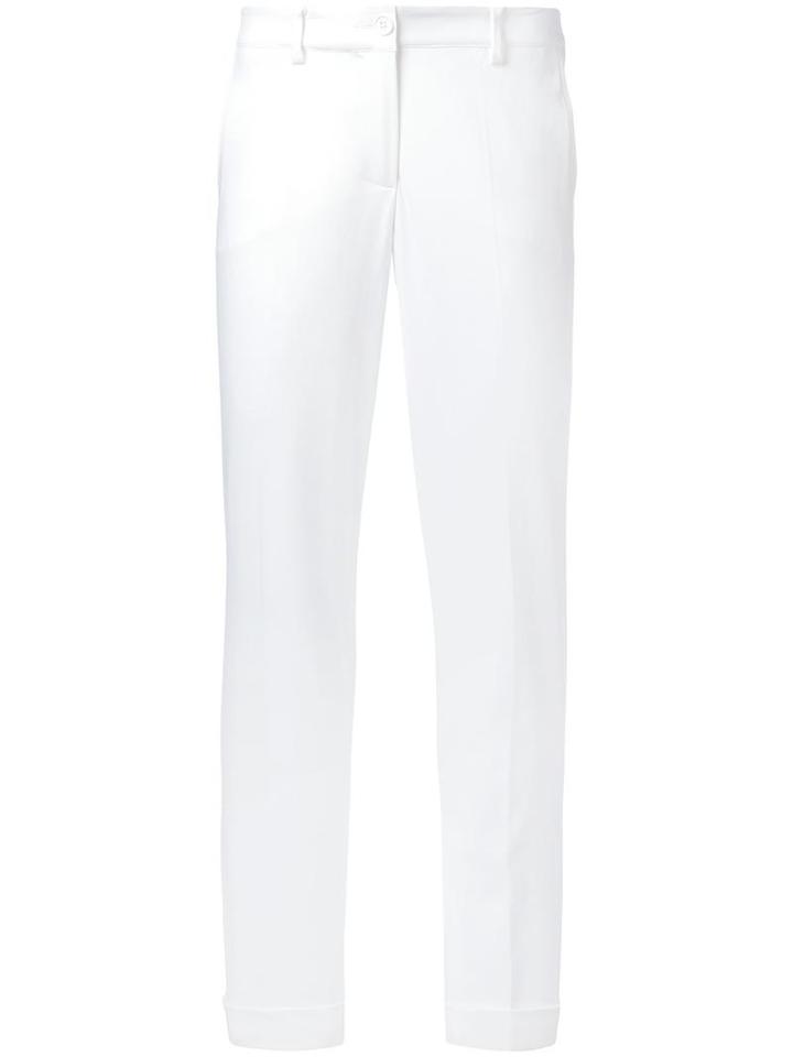 P.a.r.o.s.h. Candela Trousers, Women's, White, Cotton/spandex/elastane