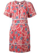 Isabel Marant - Printed Umbria Dress - Women - Silk/cotton/acrylic/brass - 40, Red, Silk/cotton/acrylic/brass