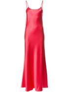 Voz - Liquid Slip Dress - Women - Silk - L, Red, Silk