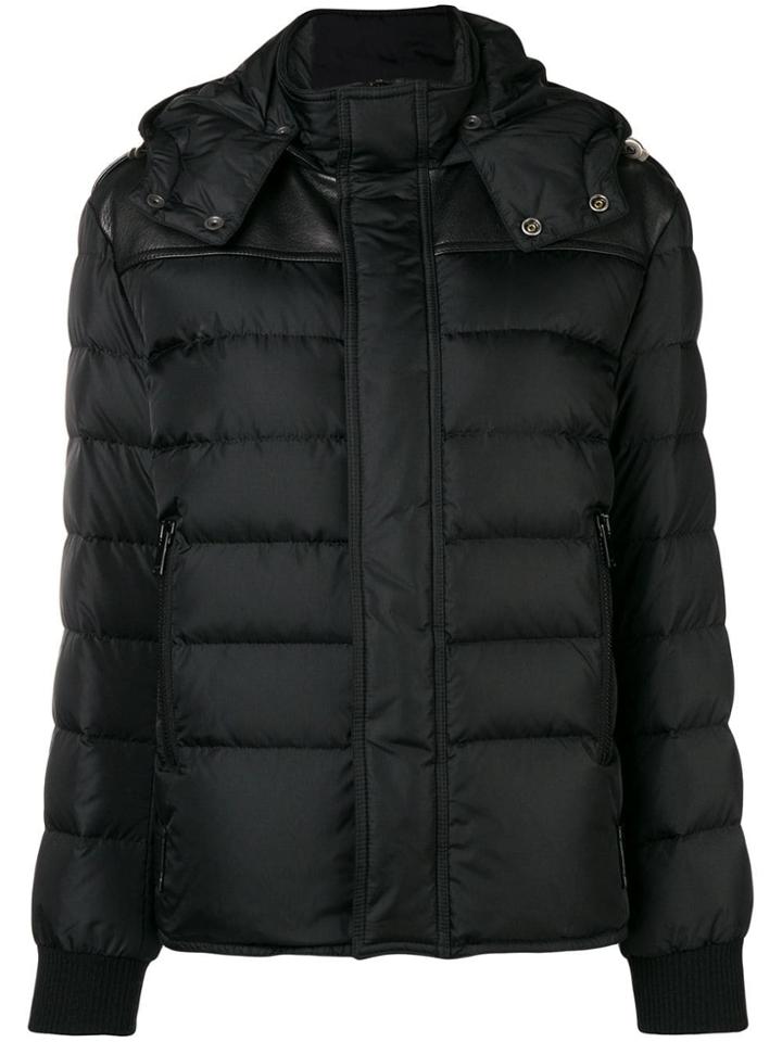 Saint Laurent Hooded Puffer Jacket - Black
