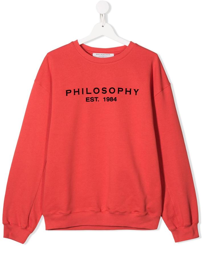 Philosophy Di Lorenzo Serafini Kids Teen Contrasting Logo Print