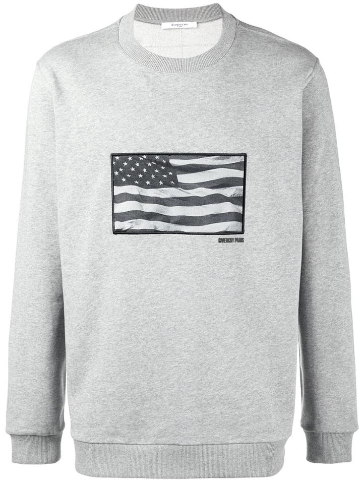 Givenchy Us Flag Sweatshirt - Grey